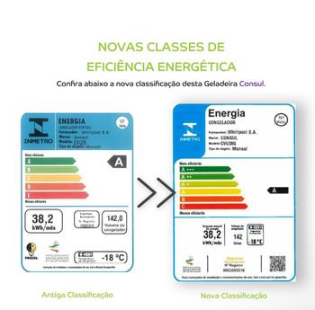 Imagem de Freezer Vertical Consul 142 Litros CVU20GB  127 Volts