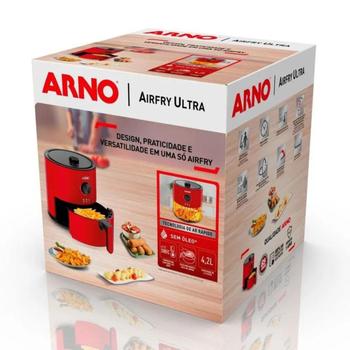 Imagem de Fritadeira sem Óleo Arno Airfry Ultra com 4,2L Vermelho UFRV