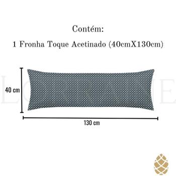 Imagem de Fronha Body Pillow Toque Acetinado 40cm X 1,30m Altenburg