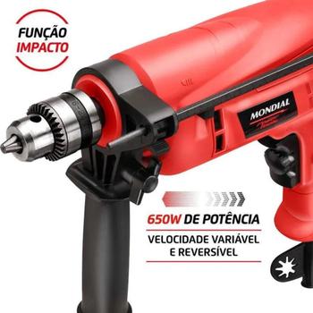 Imagem de Furadeira de Impacto Mondial Power Tools NFFI-07 650W 220V