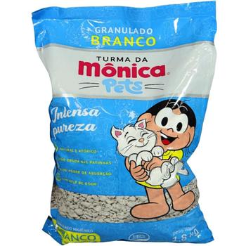 Imagem de Granulado Sanitário Branco Diatomita Turma Da Mônica Pets