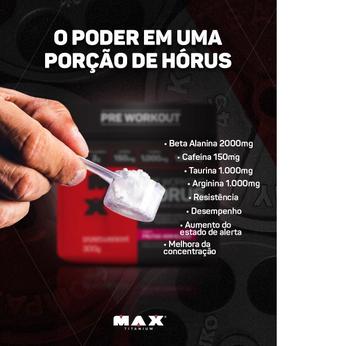 Imagem de Hórus Pré Workout 300g max titanium pre treino