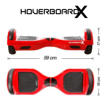 Imagem de Hoverboard Elétrico Vermelho Com Bluetooth Envio Imediato