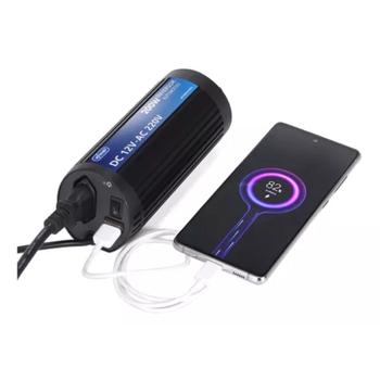 Imagem de Inversor De Tensão Automotivo Veicular 12v Usb 200w 220v