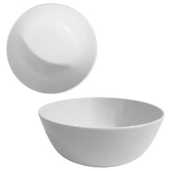 Imagem de Kit 10 Bowls Tigelas Redonda Pote Melamina 15Cm Branca