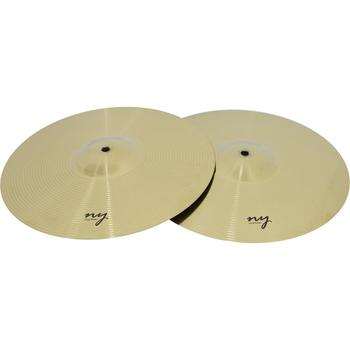 Imagem de Kit 10 Pares de Pratos de Bateria Chimbal 14" Liga de Aço New York