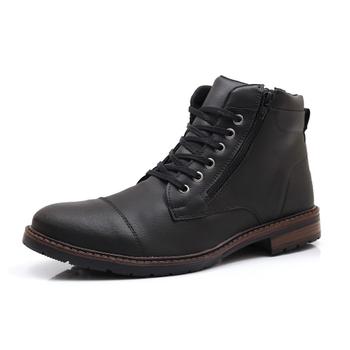 Imagem de Kit 2 Bota Masculina Casual Hencco Coturno Cano Baixo Confortavel Com Ziper