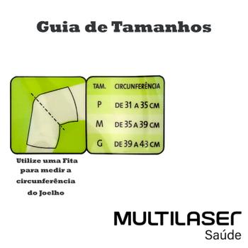 Imagem de Kit 2 Joelheiras Ortopédica Articulada Lesão Proteção Joelhos Esportes Tamanho Médio Multi Saúde