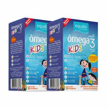 Imagem de Kit 2 Ômega 3 Pro Kids Concentrado Infantil Epa Dha Equaliv