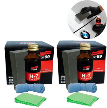 Imagem de Kit 2 Vitrificador de Pintura Profissional Soft 99 Glas Coat H-7 - 50ml