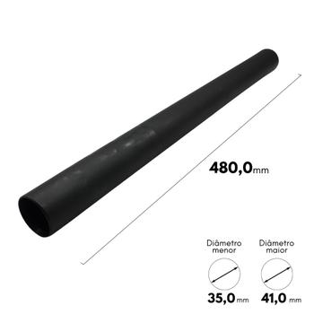 Imagem de Kit 2un Tubo Extensor Prolongador Reto Plástico Preto Compatível com Aspirador WAP GTW Inox 15