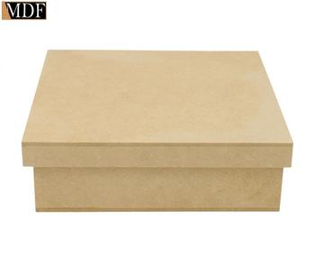 Imagem de Kit 3 Caixa Quadrada Tampa Sapato 14x14x7 Mdf Madeira