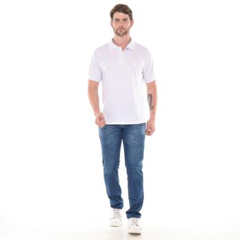 Imagem de Kit 3 camisas polo adulto masculina 100%algodão
