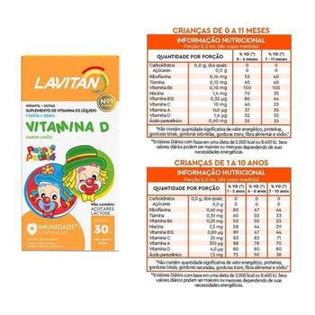 Imagem de Kit 3 Vitamina D Infantil 30ml Gotas Sabor Limão Vit. D3 - Limão