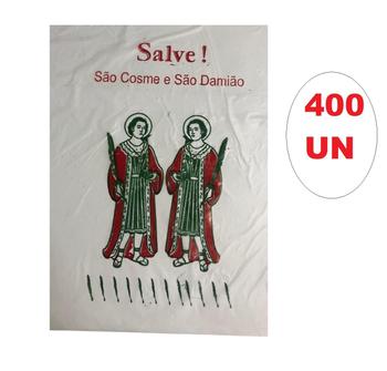 Imagem de Kit 400 Sacos De Plástico Festa Cosme E Damião 18X28