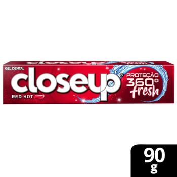 Imagem de Kit 5 Creme Dental Em Gel Closeup Proteção 360º Fresh Red Hot 90g