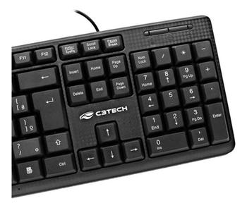 Imagem de Kit 5 Teclado E Mouse Com Fio Usb Abnt2 Tem Ç C3tech Atacado