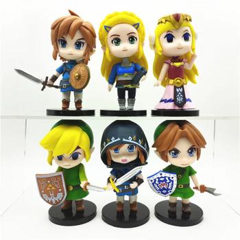 Imagem de Kit 6 bonecos the legend of zelda link princesa 10cm