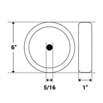 Imagem de Kit C/2 - Roda Para Carrinho Feira Reforcado  Pc  200001