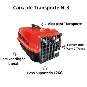 Imagem de Kit Casinha N3 Casa Pet + Caixa de Transporte Para Cães 12kg