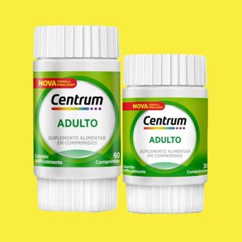 Imagem de Kit Centrum Adulto Multivitamínico de A a Zinco 60 +30 Comprimidos