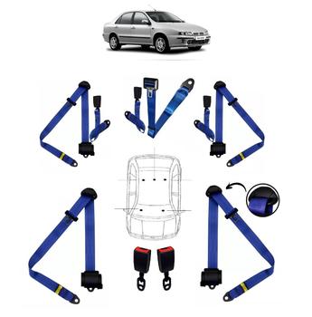 Imagem de Kit cinto de segurança COMPLETO para FIAT MAREA + fechos