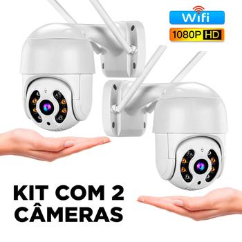 Imagem de Kit com 2 Câmeras Ip Icsee Prova D'água Infravermelho Externa Wifi Hd 3