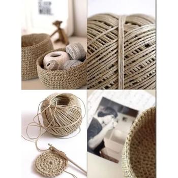 Imagem de Kit Com 25 Fio Cordão Barbante Rami 2mm Rolo 200g Sisal Aprox 180mts Artesanato Convite