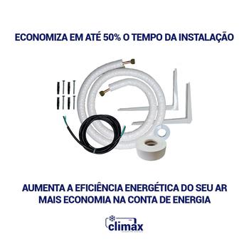 Imagem de Kit Completo Instalação Para Ar Condicionado Daikin Ecoswing 9000 a 12000 Btus 5 Metros Com Suporte 450mm