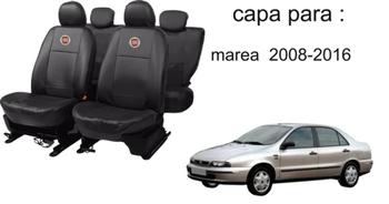 Imagem de Kit de Capas de Couro para Marea 1996 a 1997 - Couro Impermeável + Chaveiro + Capa de Volante