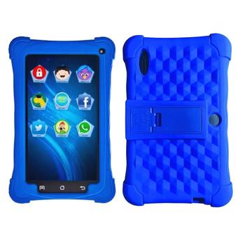 Imagem de Kit de Proteção para Tablet: Capa de Silicone + Película de Vidro para Tablet M7 WiFi e Mirage 7 de 7 Polegadas