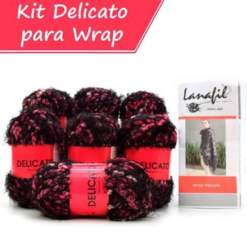 Imagem de Kit de Tricô Wrap Delicato 100g - Lanafil