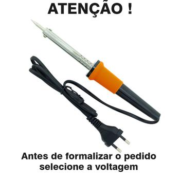 Imagem de Kit Ferro de Solda Com 1 Tubete Estanho Com Resina