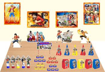 Imagem de Kit Festa One Piece 104 peças (15 pessoas) cone milk