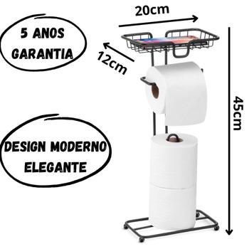 Imagem de Kit Lavabo Dourado Luxo Gold Lixeira Papeleira Porta Toalha