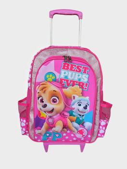 Imagem de Kit mochila de rodinhas skye  everest patrulha canina infantil escolar meninas lancheira estojo