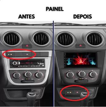 Imagem de Kit Multimídia Gol Voyage Saveiro G5 09 / 12 S/ VT Carplay AndroidAuto USB BT FM - 7810HCPAA FirstOption