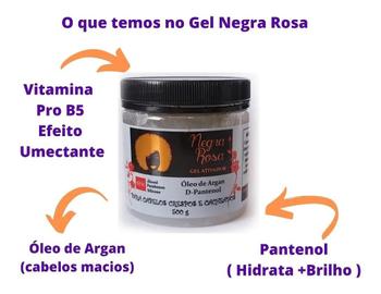 Imagem de Kit Negra Rosa Gel Ativador De Cachos +gel Creme O Melhor