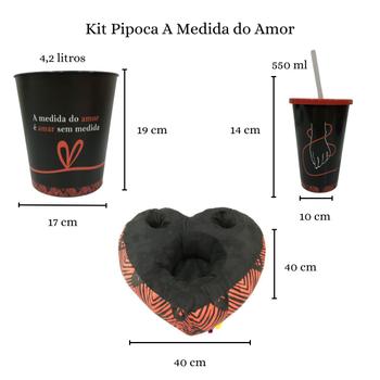 Imagem de Kit Pipoca e Almofada A Medida do Amor