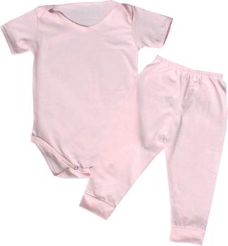 Imagem de Kit Roupa De Bebe 2 Peças Body Manga Curta E Mijão Algodão