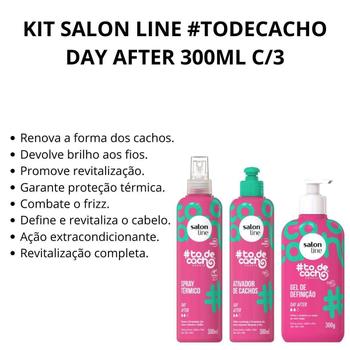 Imagem de Kit Salon Line Todecacho Day After 300Ml C/3