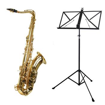 Imagem de Kit Saxofone Tenor TS 200 Laqueado New York + Estante de Partitura S2