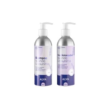 Imagem de Kit Shampoo e Condicionador Cabelos Normais e Secos Lavanda e Baunilha Alva