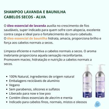 Imagem de Kit Shampoo e Condicionador Cabelos Normais e Secos Lavanda e Baunilha Alva