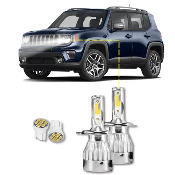 Imagem de Kit Ultra Led Jeep Renegade 2016/2021 H4 20000Lumens 6500K