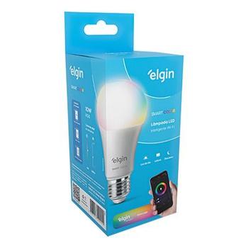 Imagem de Lâmpada Inteligente 10W Smart Wifi Bulbo A60 Rgb Colorida Elgin Compatível Com Alexa E Google Home