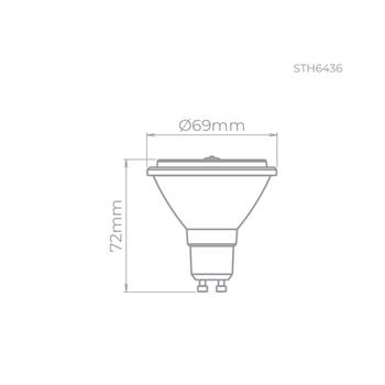 Imagem de Lâmpada LED AR70 Evo 4,8W Bivolt GU10 24 Dimerizável 2700K Quente Stella