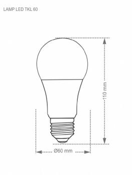 Imagem de Lâmpada LED Taschibra TKL 80 12W E27