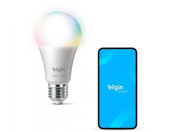 Imagem de Lâmpada Smart Wi-Fi Elgin Smart Color Bulbo LED - 10W