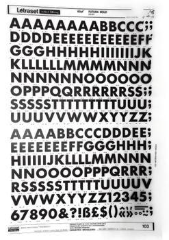 Imagem de Letraset Letragraphica Decalque 25 X 38cm 15.5mm De Altura